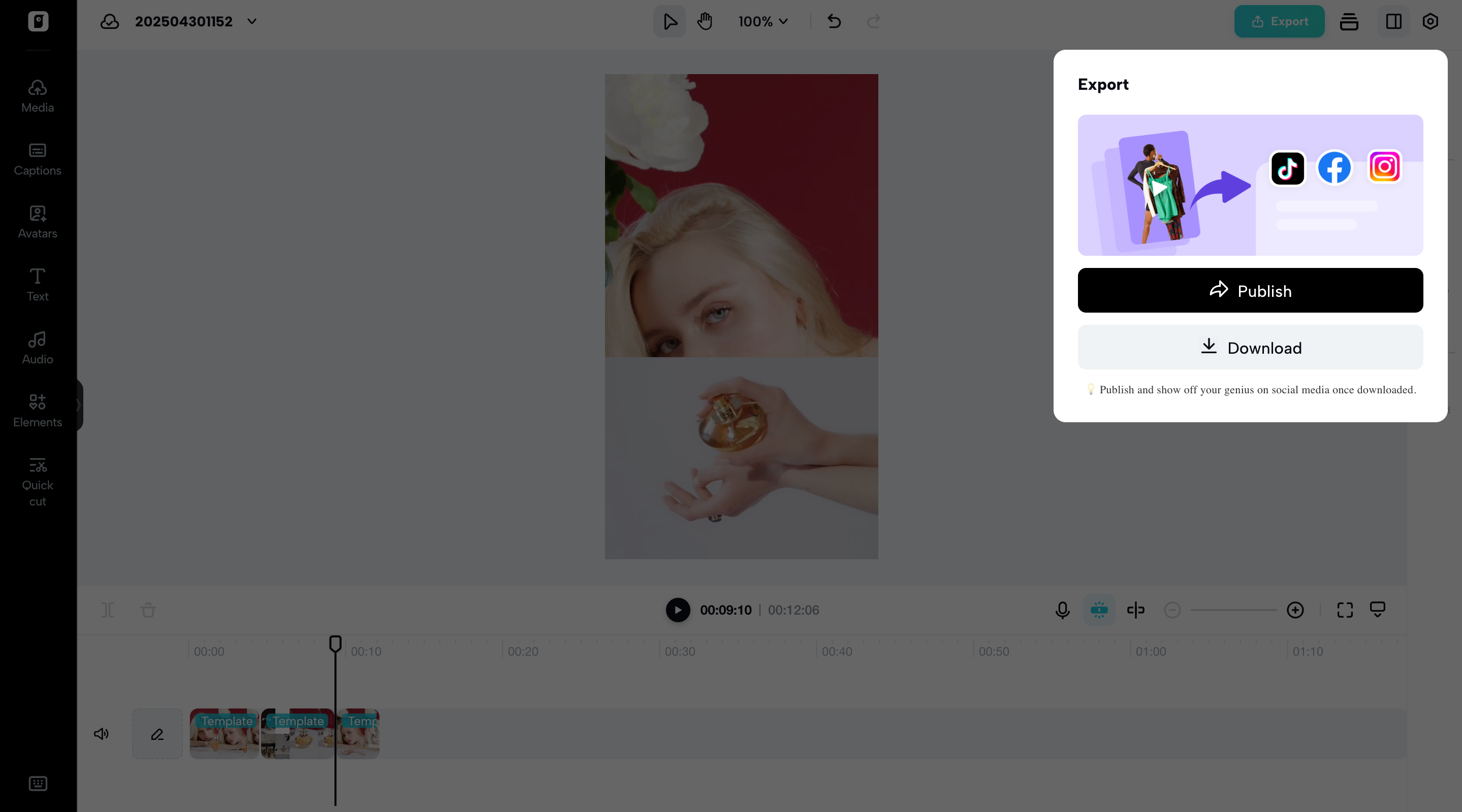Export your video