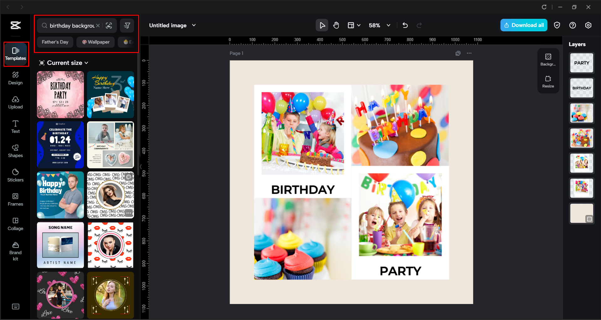 Importare un'immagine nell'editor video desktop di CapCut