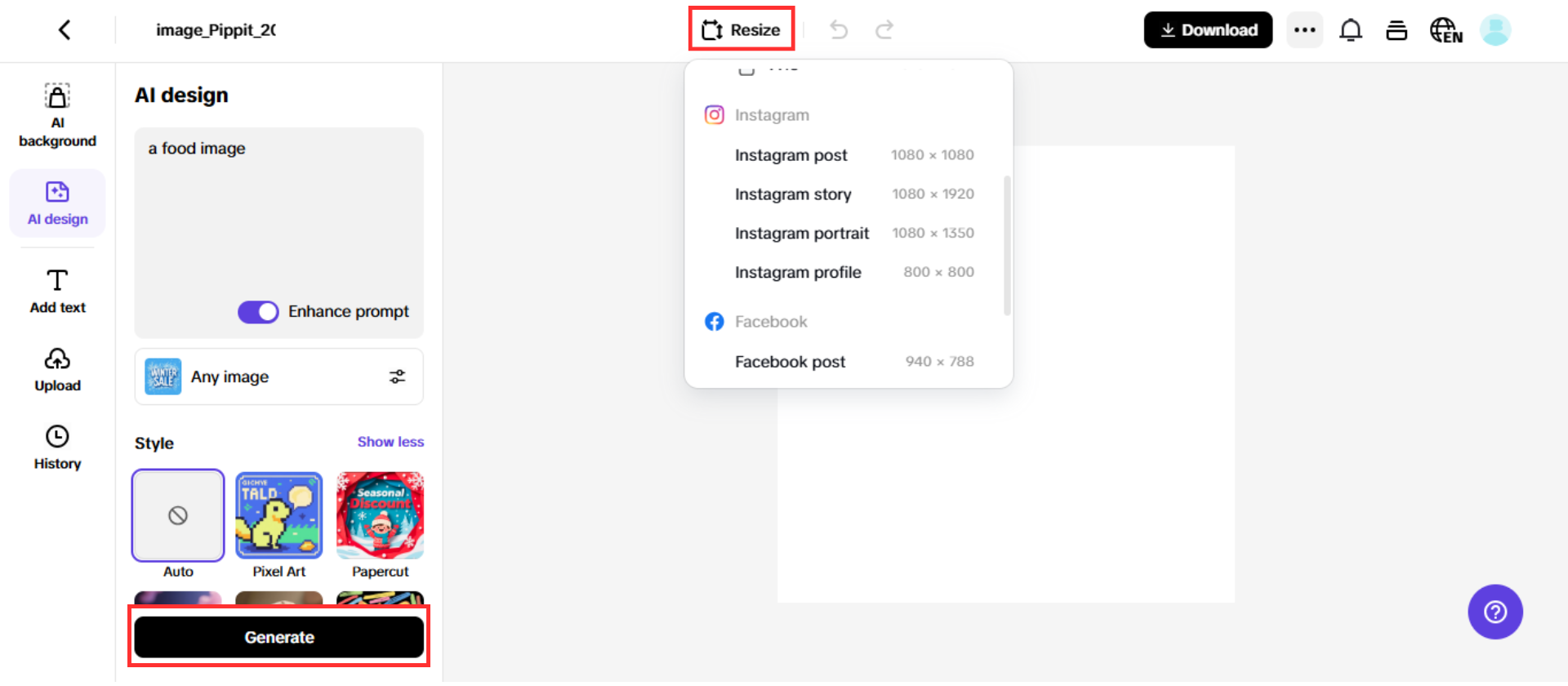 Generate your post