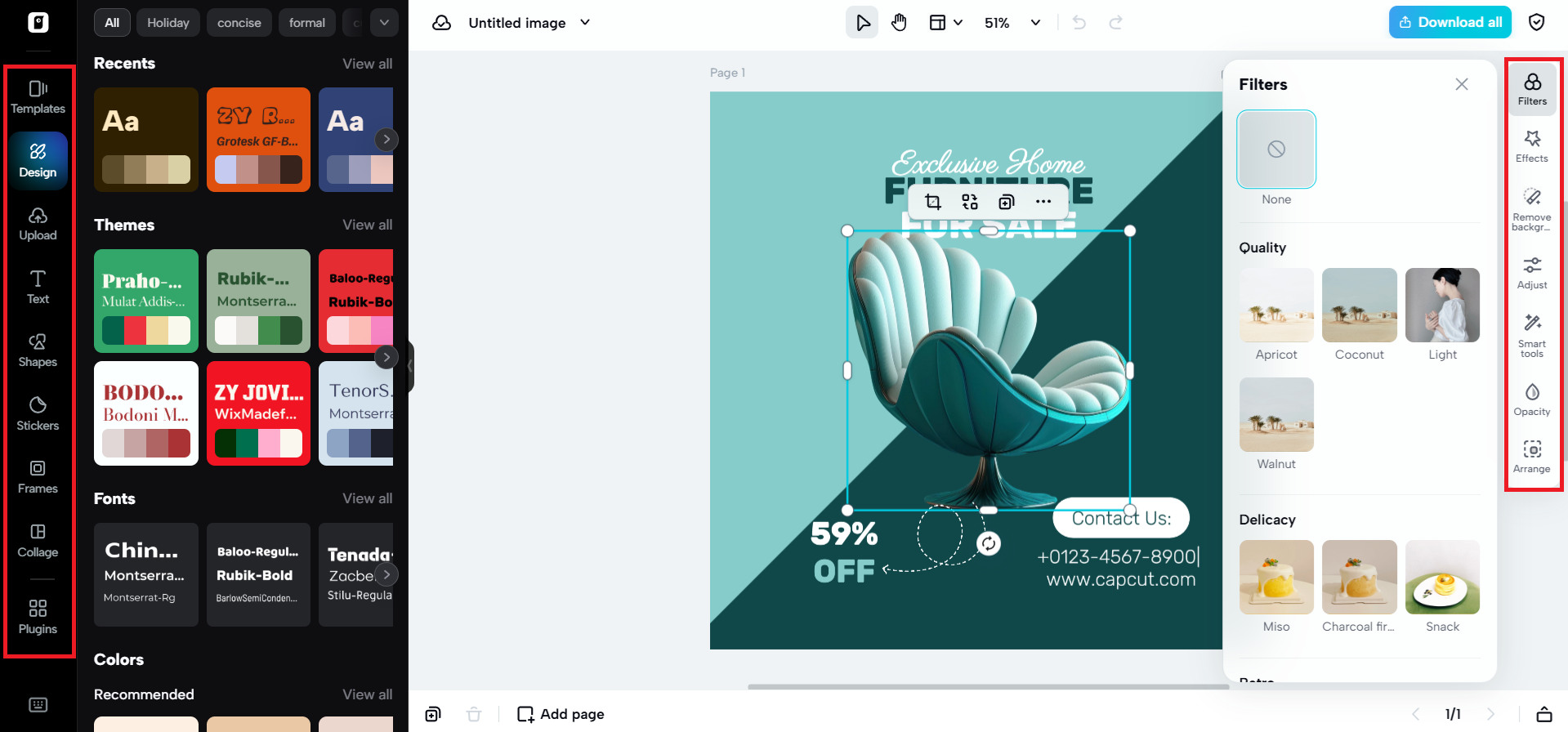 Enhance with AI editing tools