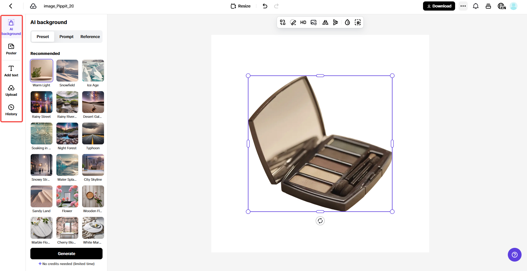 Generate your image