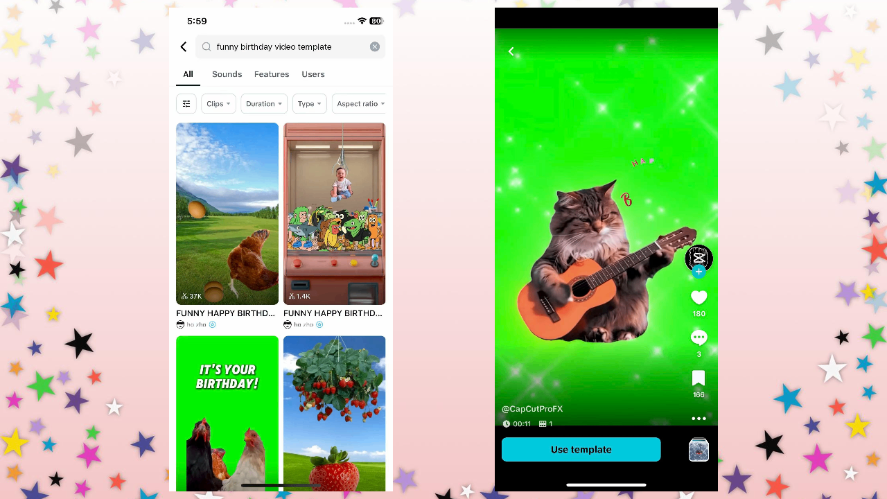 CapCut App - Szablony