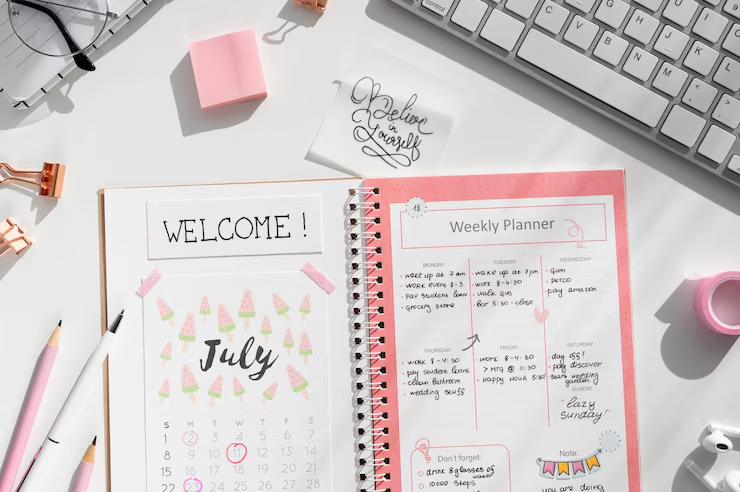 Weekly schedule