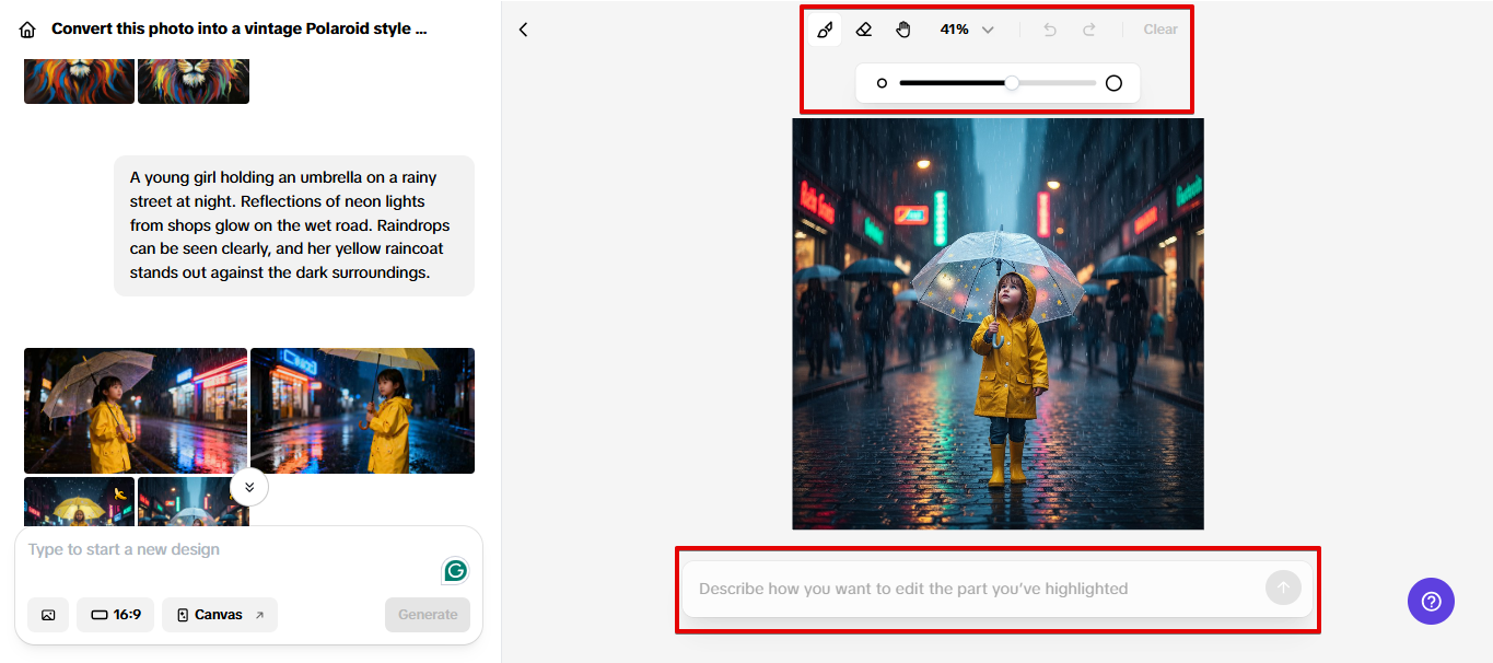 Alat AI inpaint di Pippit
