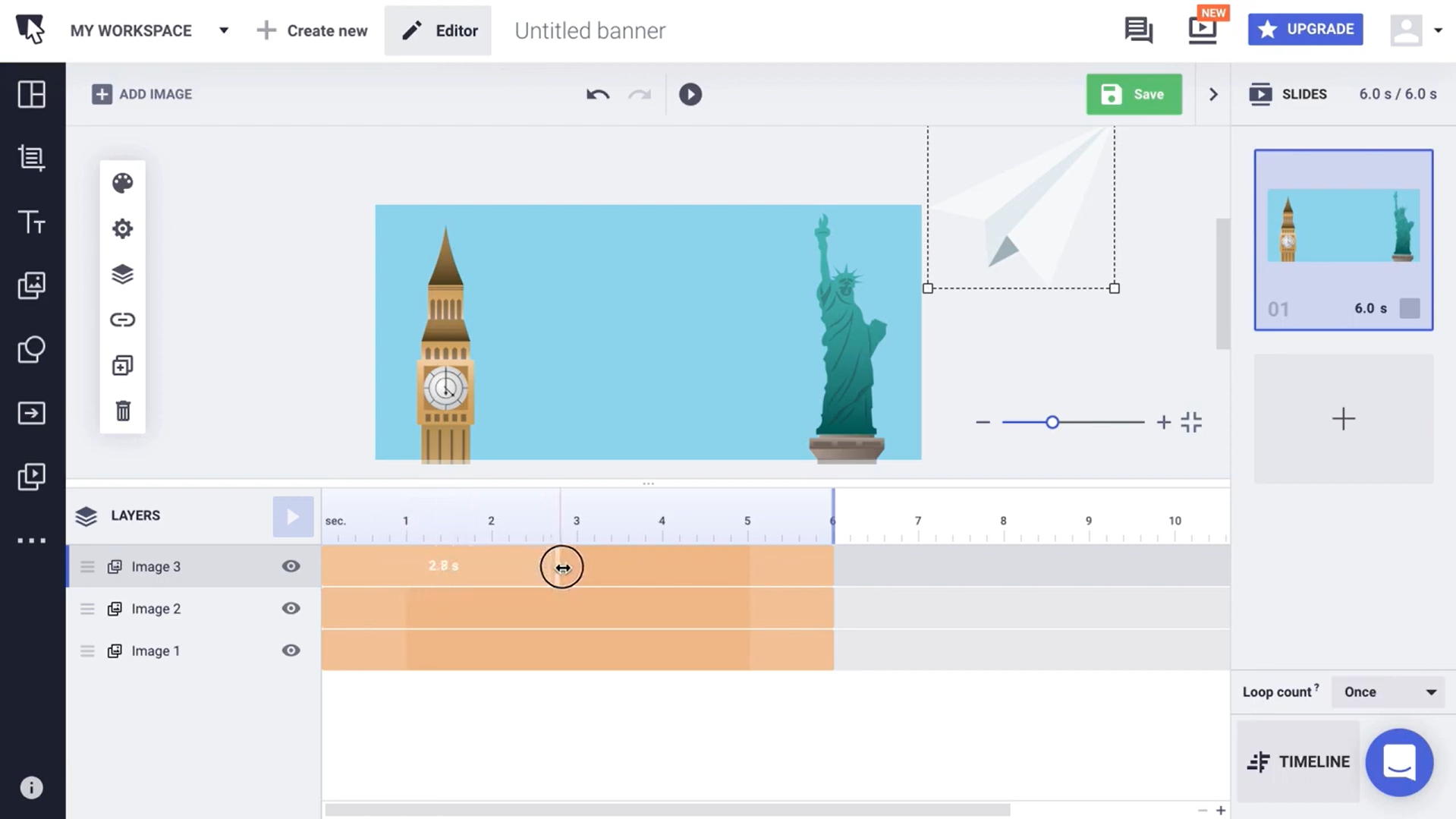 Bannersnack - un creador de GIF en línea gratuito