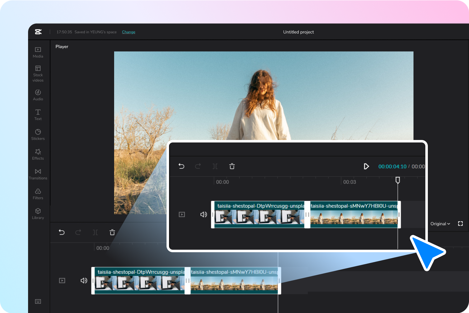 Steg 2: Slå samman videor online 