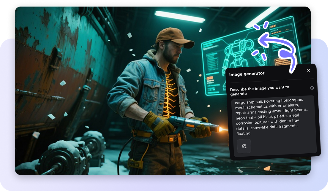  Image transfer with prompts