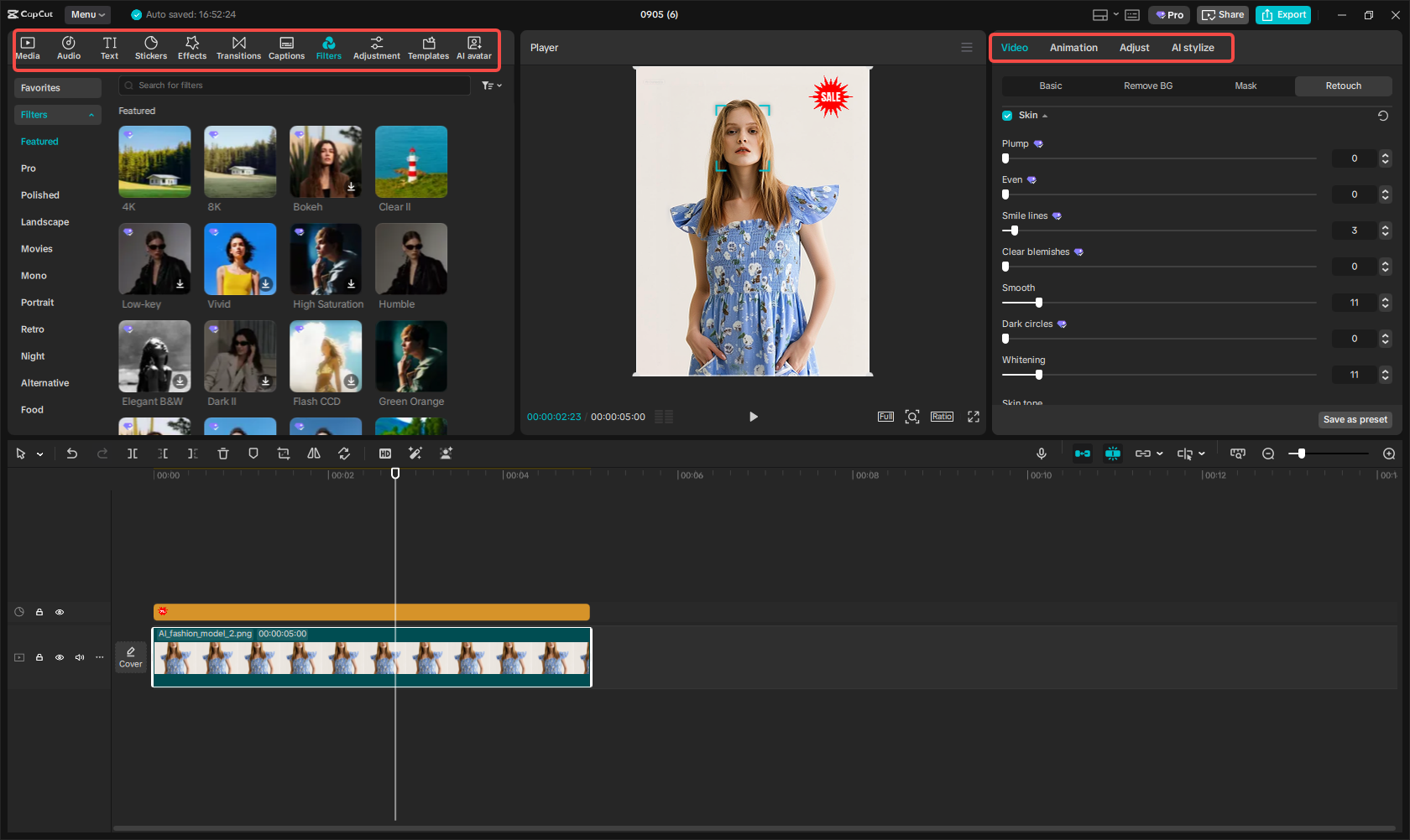 Edit and enhance the image with diverse features