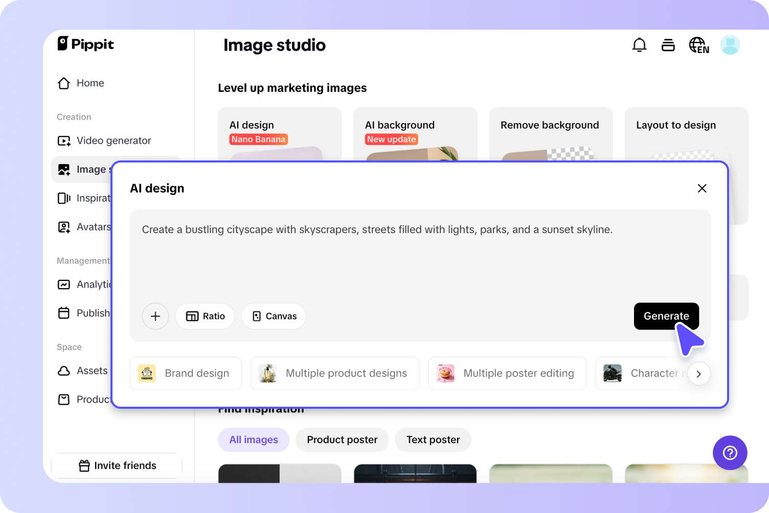 Create cityscape from text