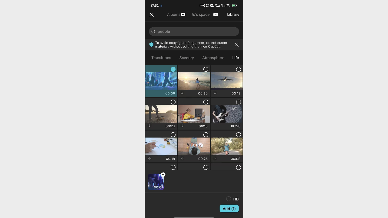 Selecciona e importa el video