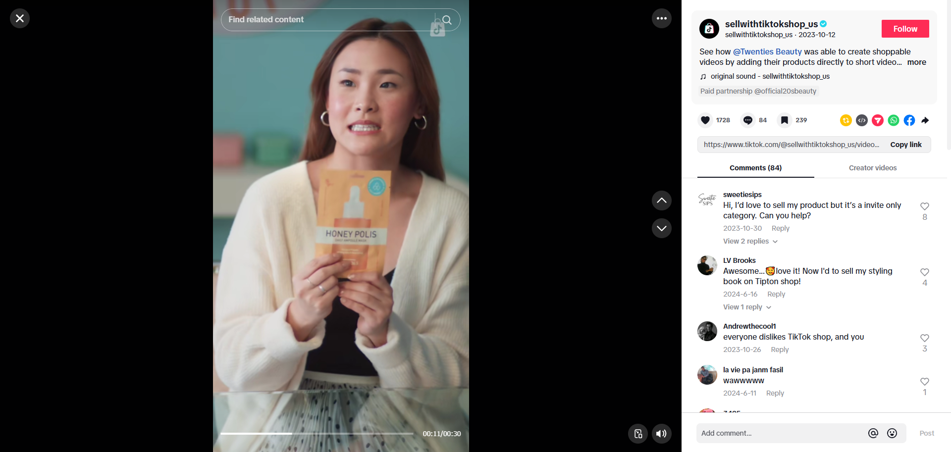 Shoppable videos