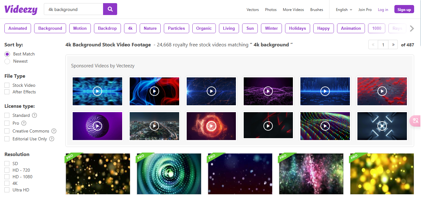 Background videos on Videezy