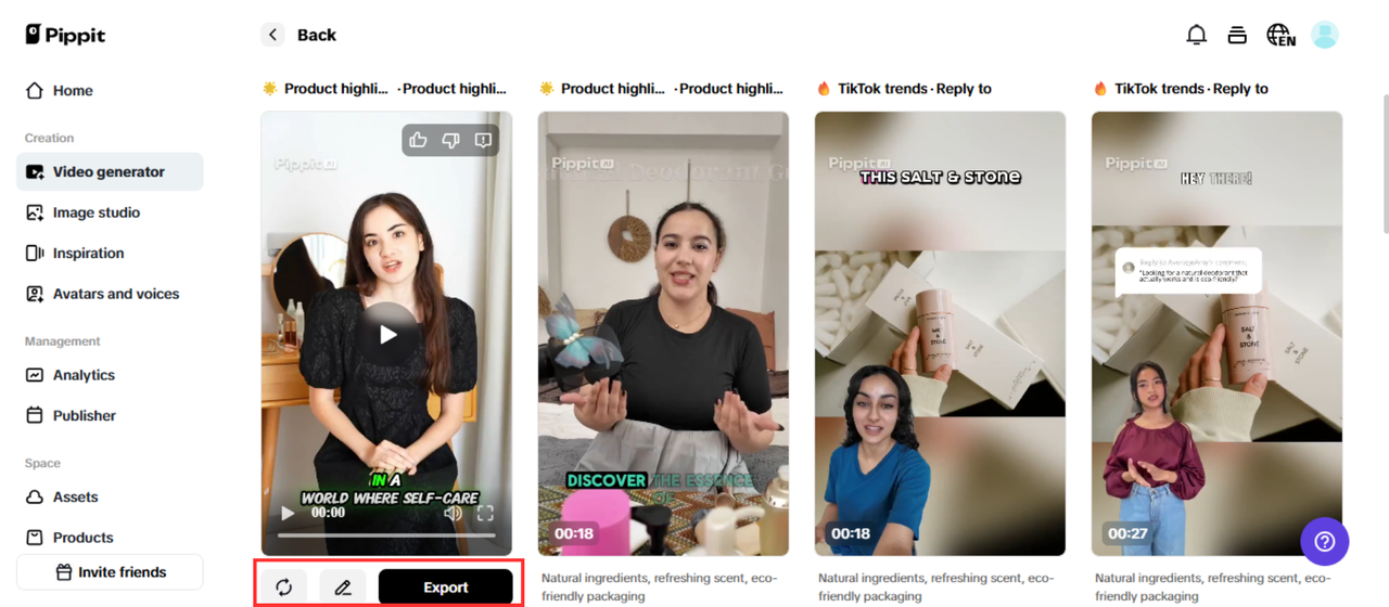Generate your video