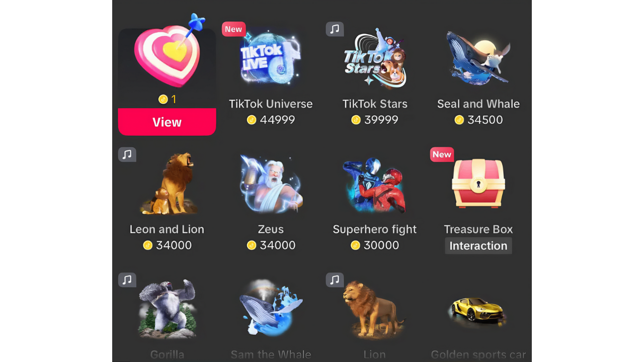 Usa i regali live di TikTok per guadagnare su TikTok.