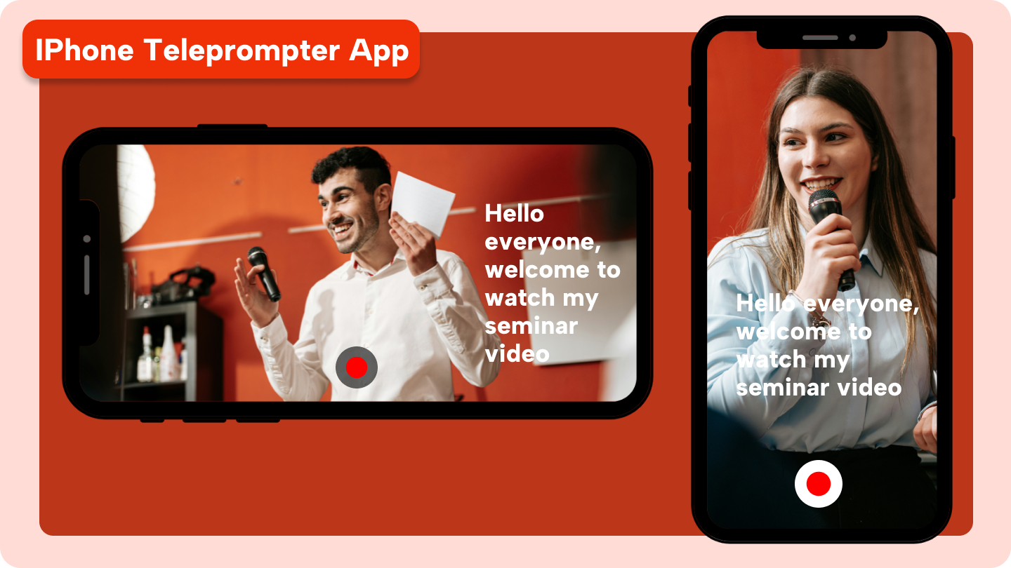 iPhone teleprompter app