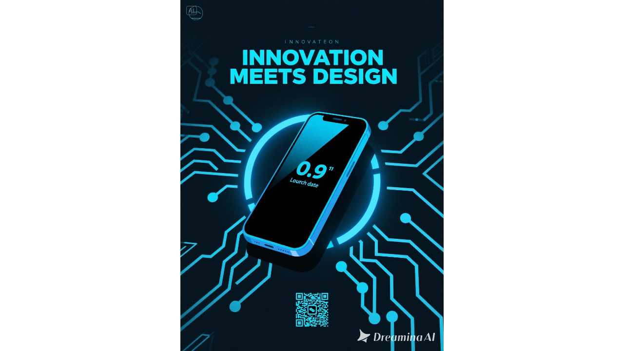 Poster pelancaran produk teknologi
