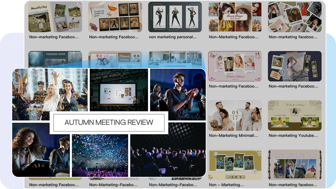 Image collage templates