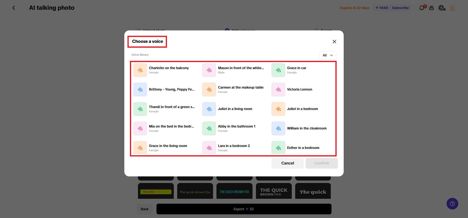 AI voice generation & customization