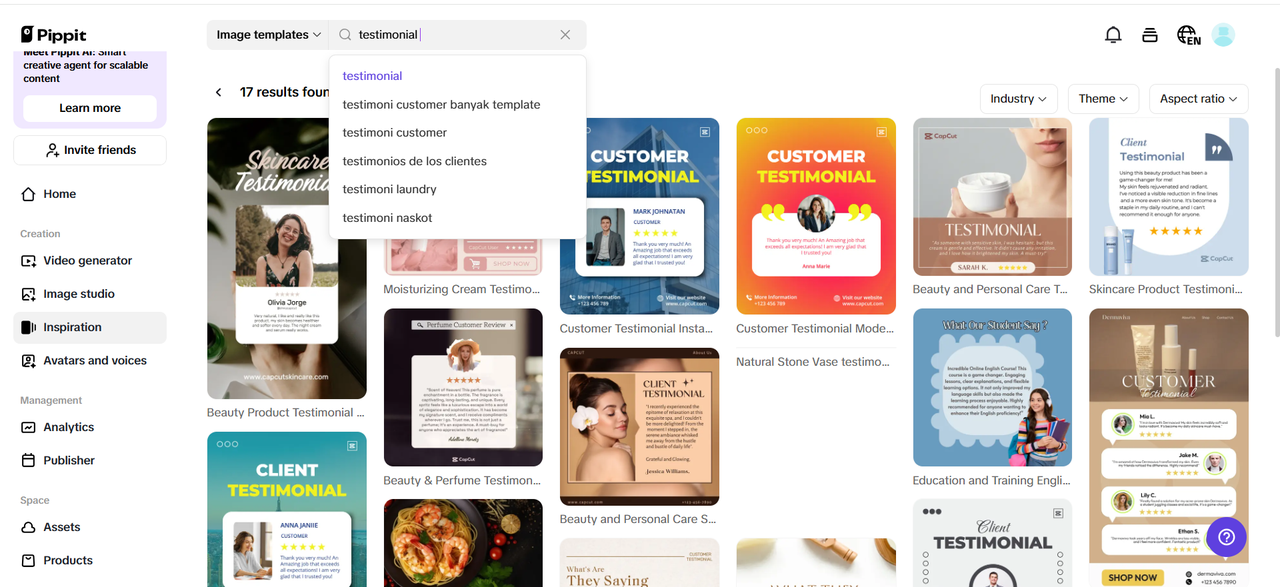 Customizable templates