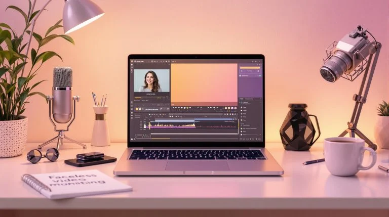 Configuration de voix off IA de haute qualité pour les vidéos sans visage