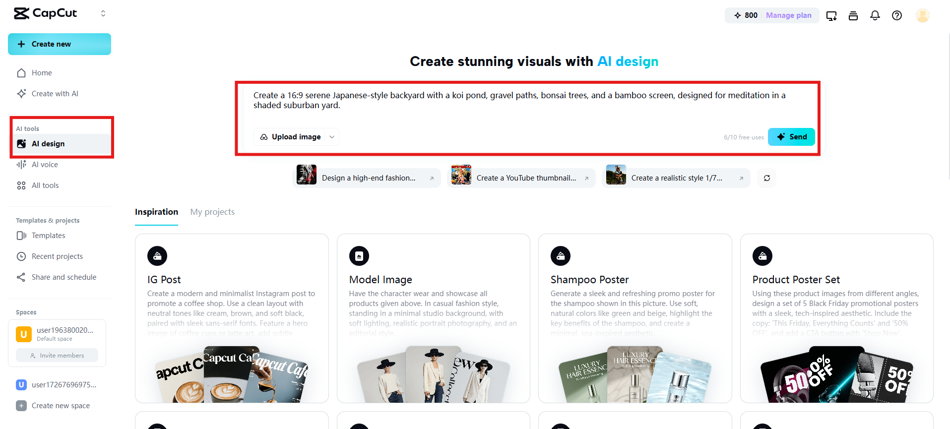 Describe the backyard design or upload inspiration