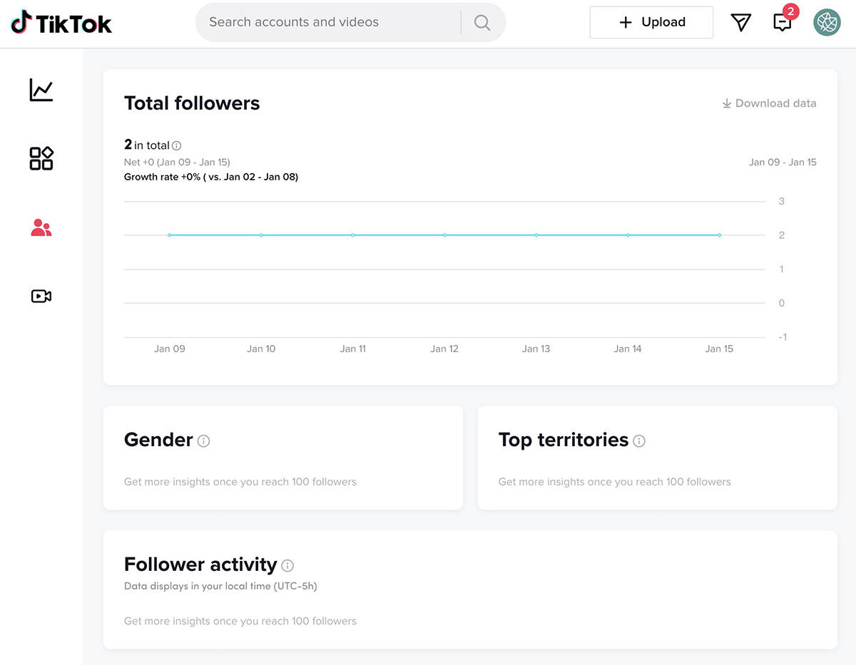 Menganalisis pertumbuhan pengikut di TikTok