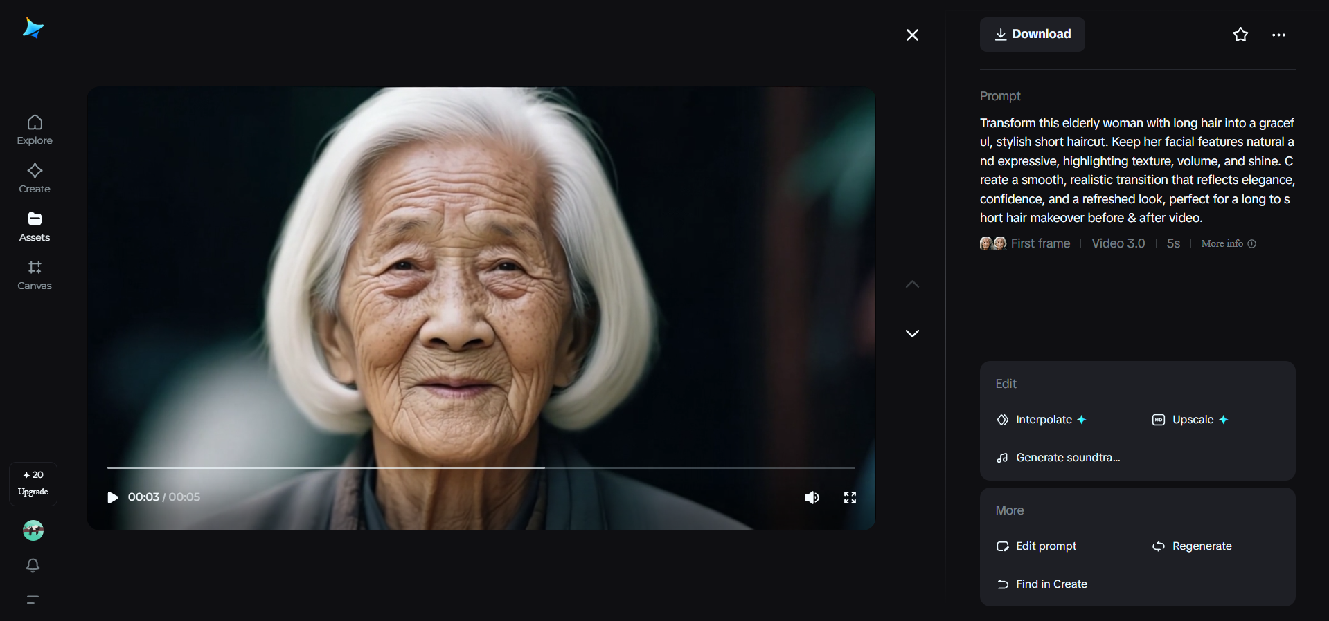 Video tóc từ dài sang ngắn trước và sau