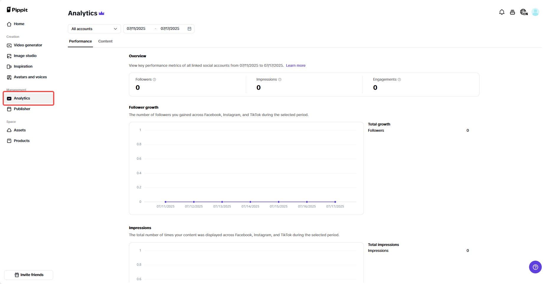 Connect social accounts