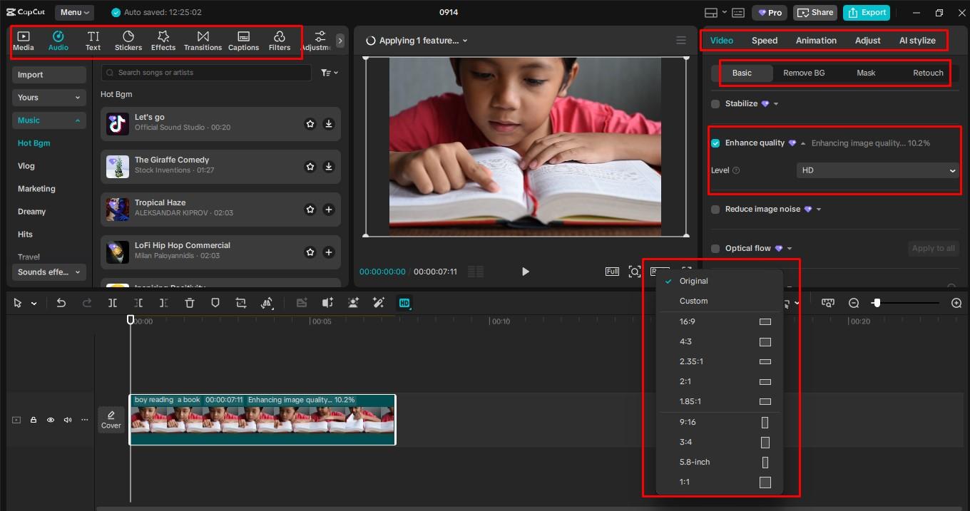 Modifica e migliora il tuo video