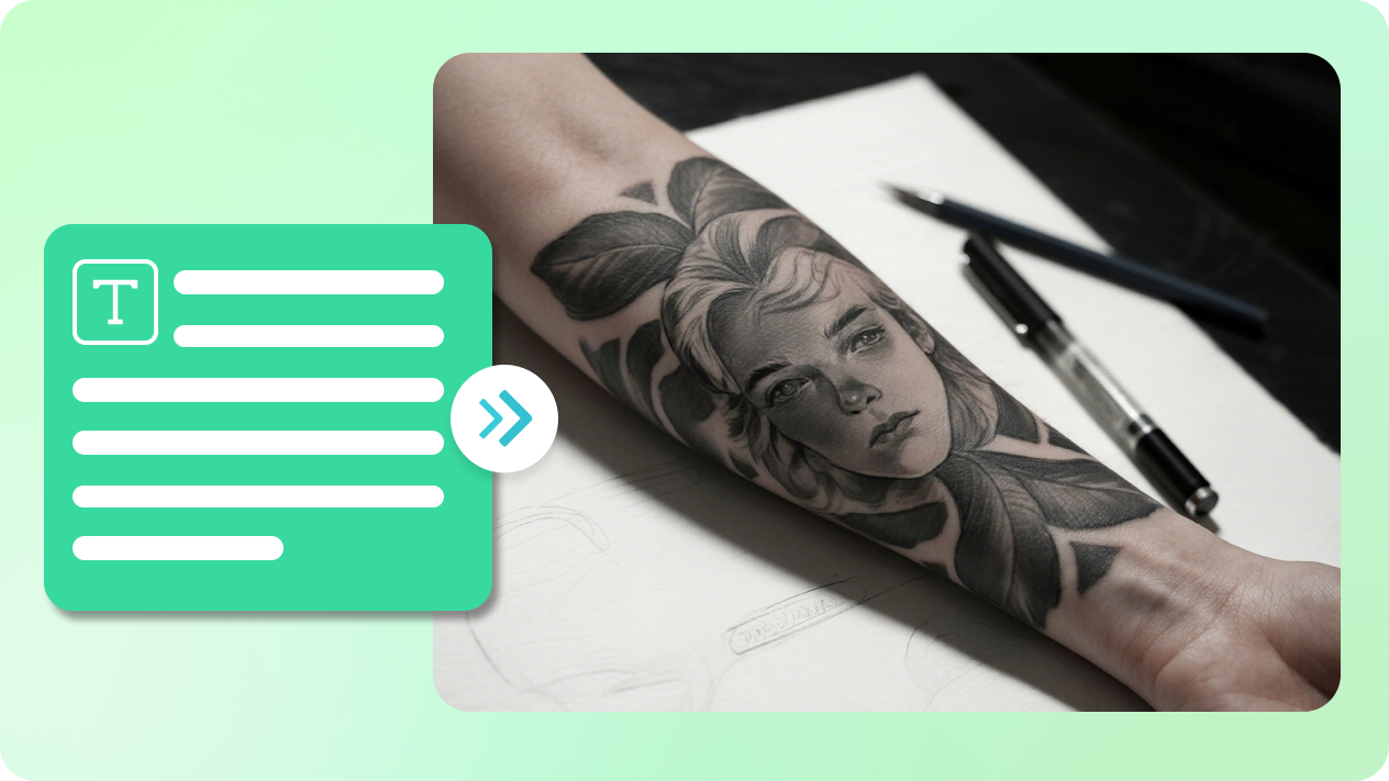 tatouage à partir de texte