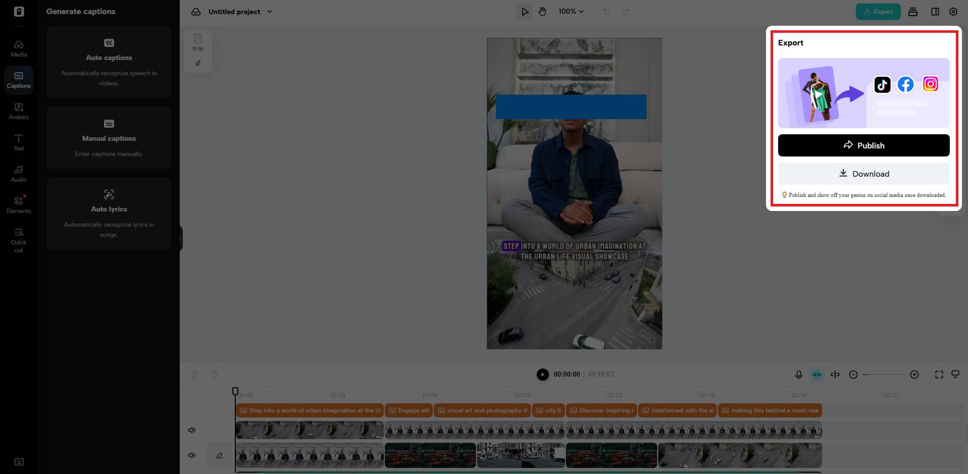 Export your video