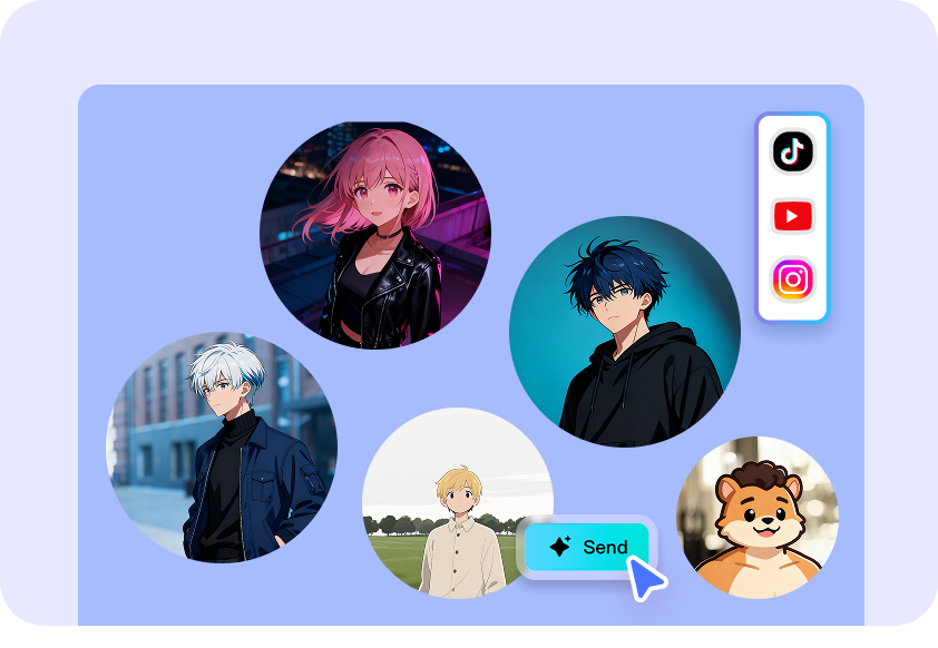 Create fun cartoon avatars for social media