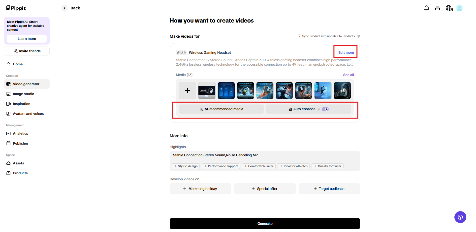 Add product details