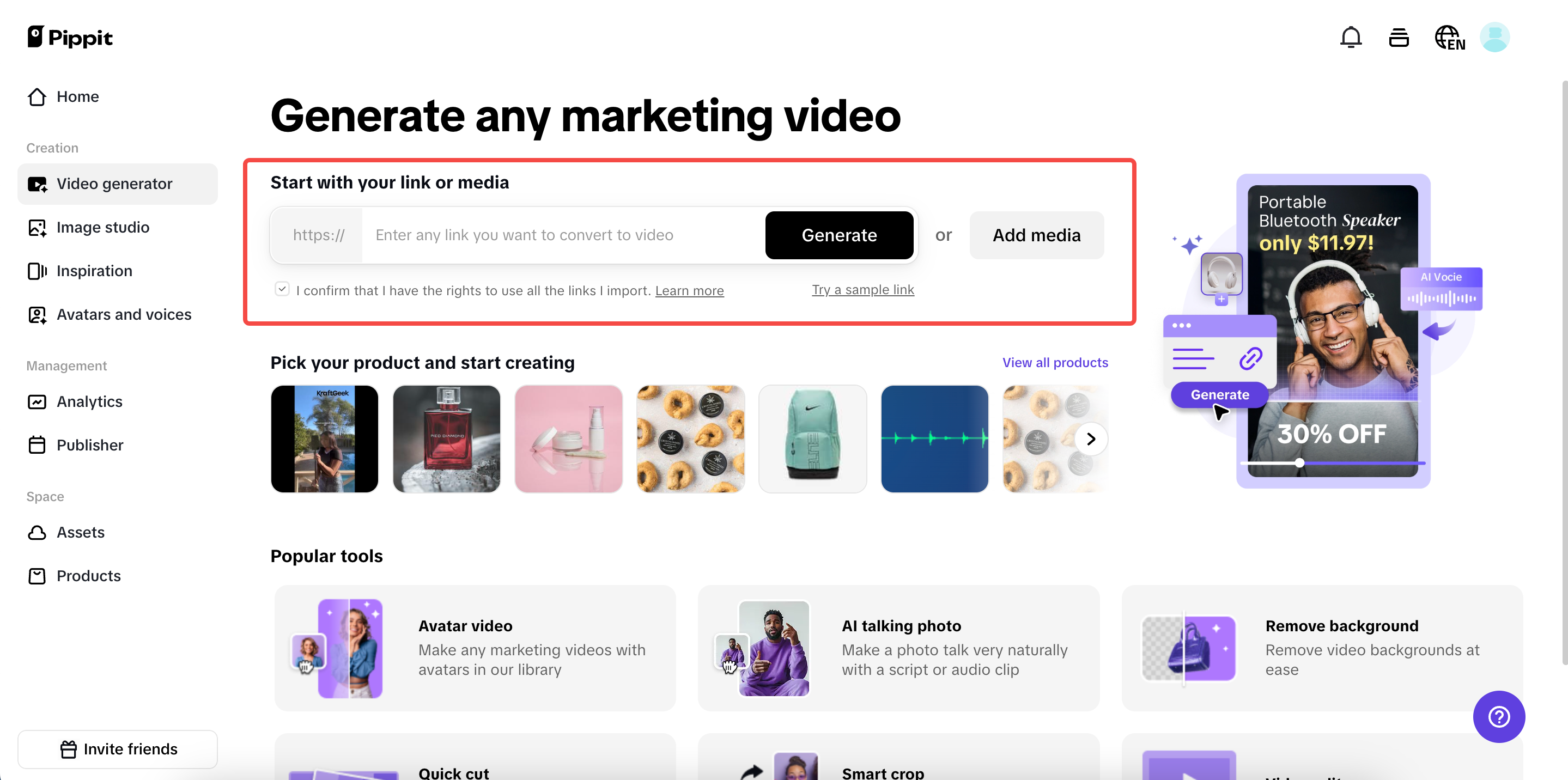 One-click video solution