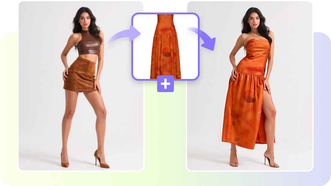 Realistic virtual try-on simulation in CapCut AI fashion model generator