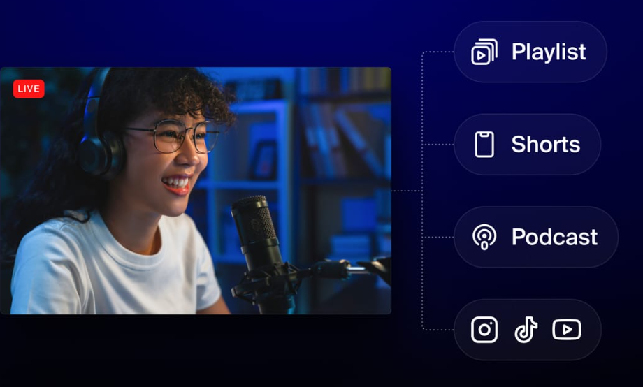 Salva e riutilizza il tuo live streaming
