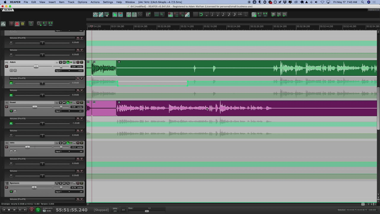 Reaper - un potente software di registrazione e modifica di podcast gratuito