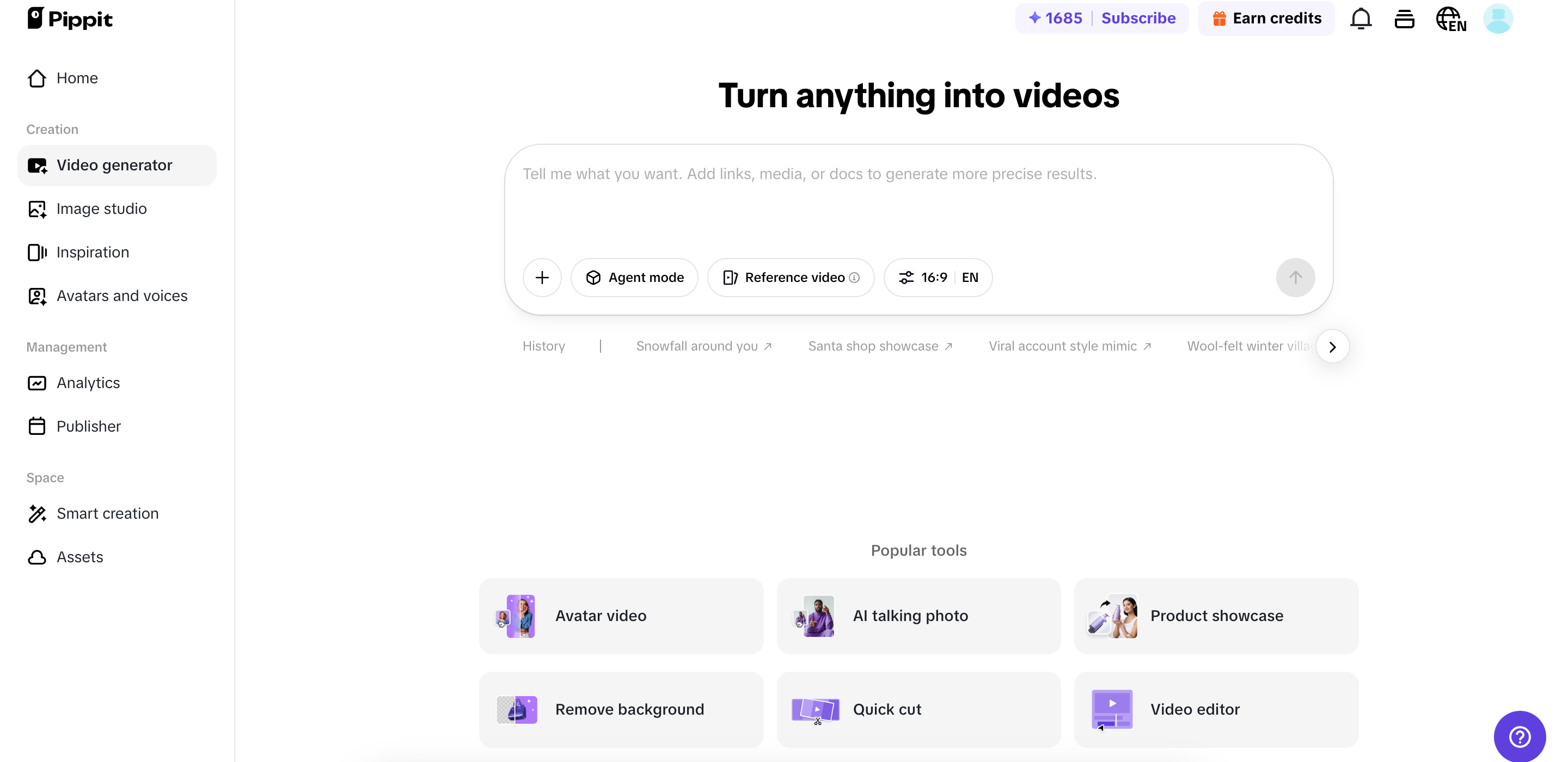 Go the video generator
