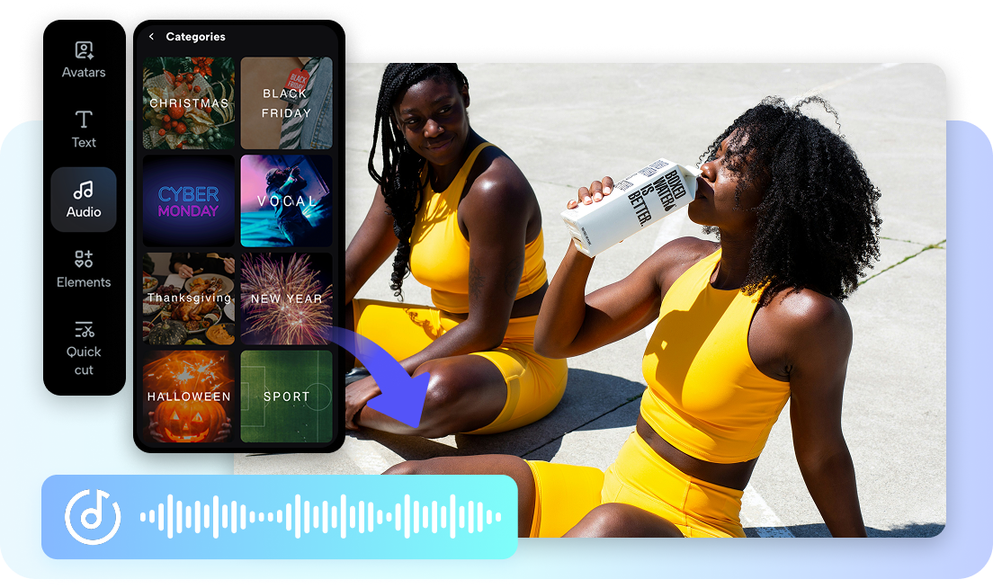 Multiple audio styles