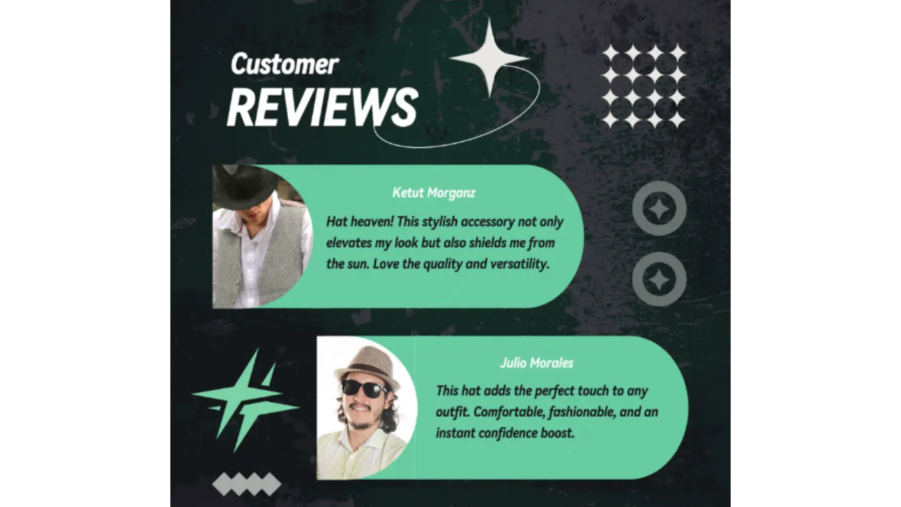 Testimonials & customer reviews as marketing collateral
