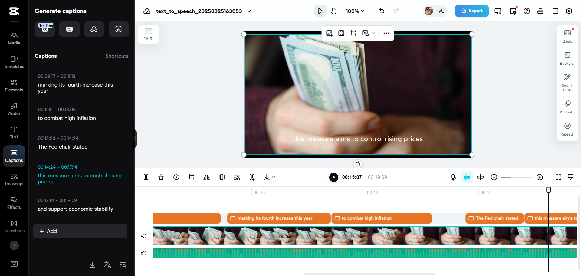 Smooth integration with video editing