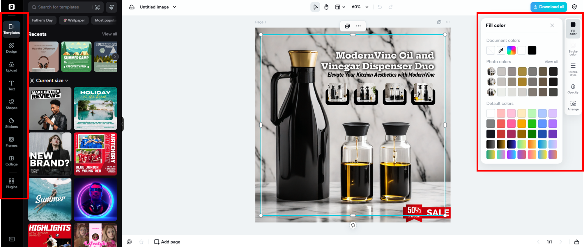 Choose a template and customize