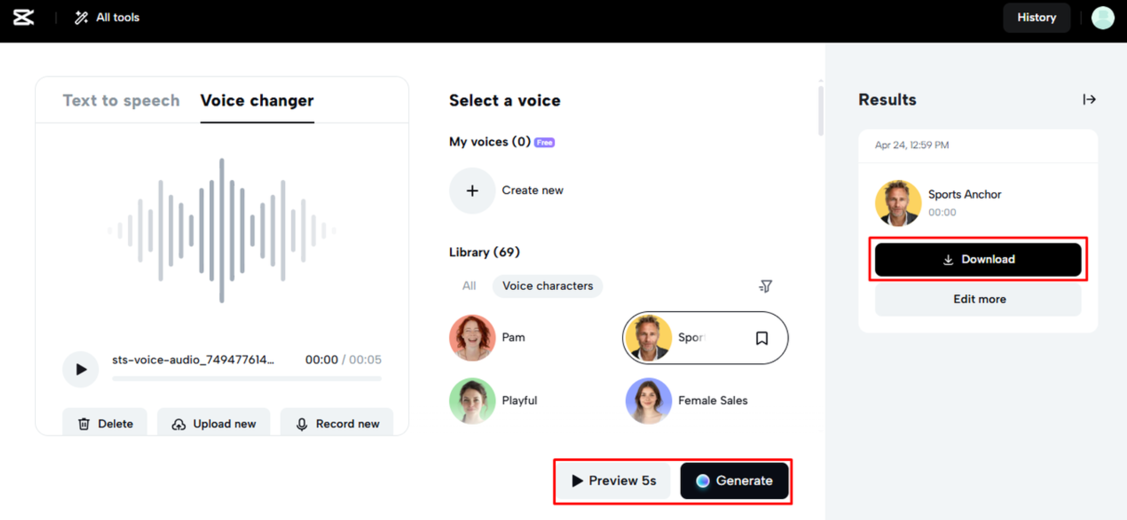 Get high-quality output in CapCut Web