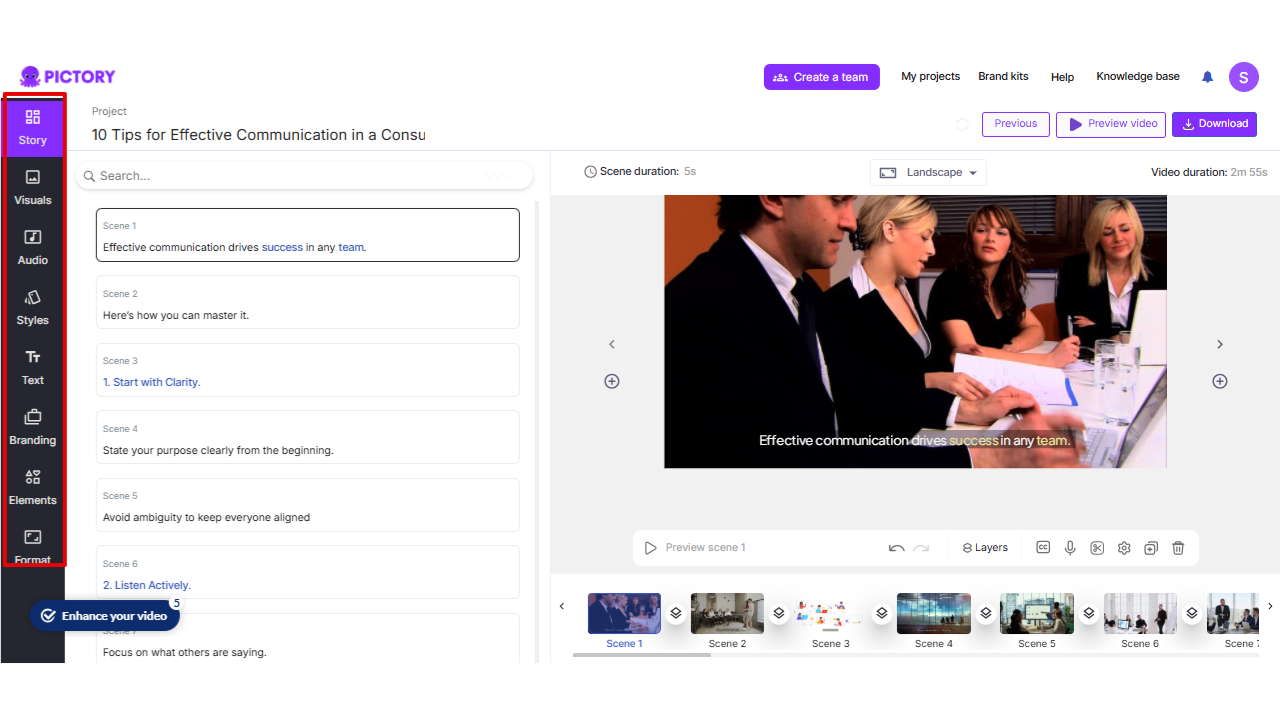Pictory AI content creator
