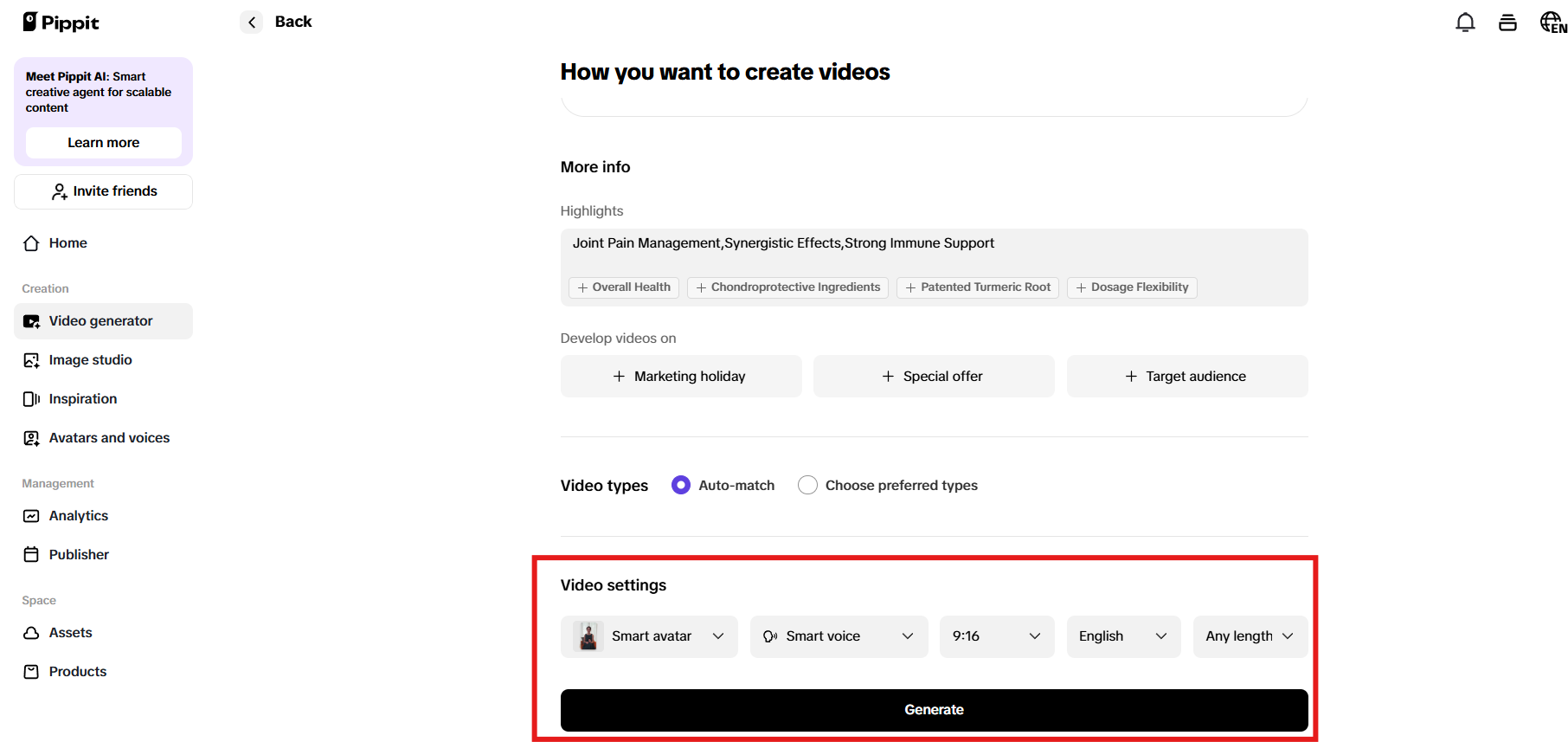 Adjust video settings