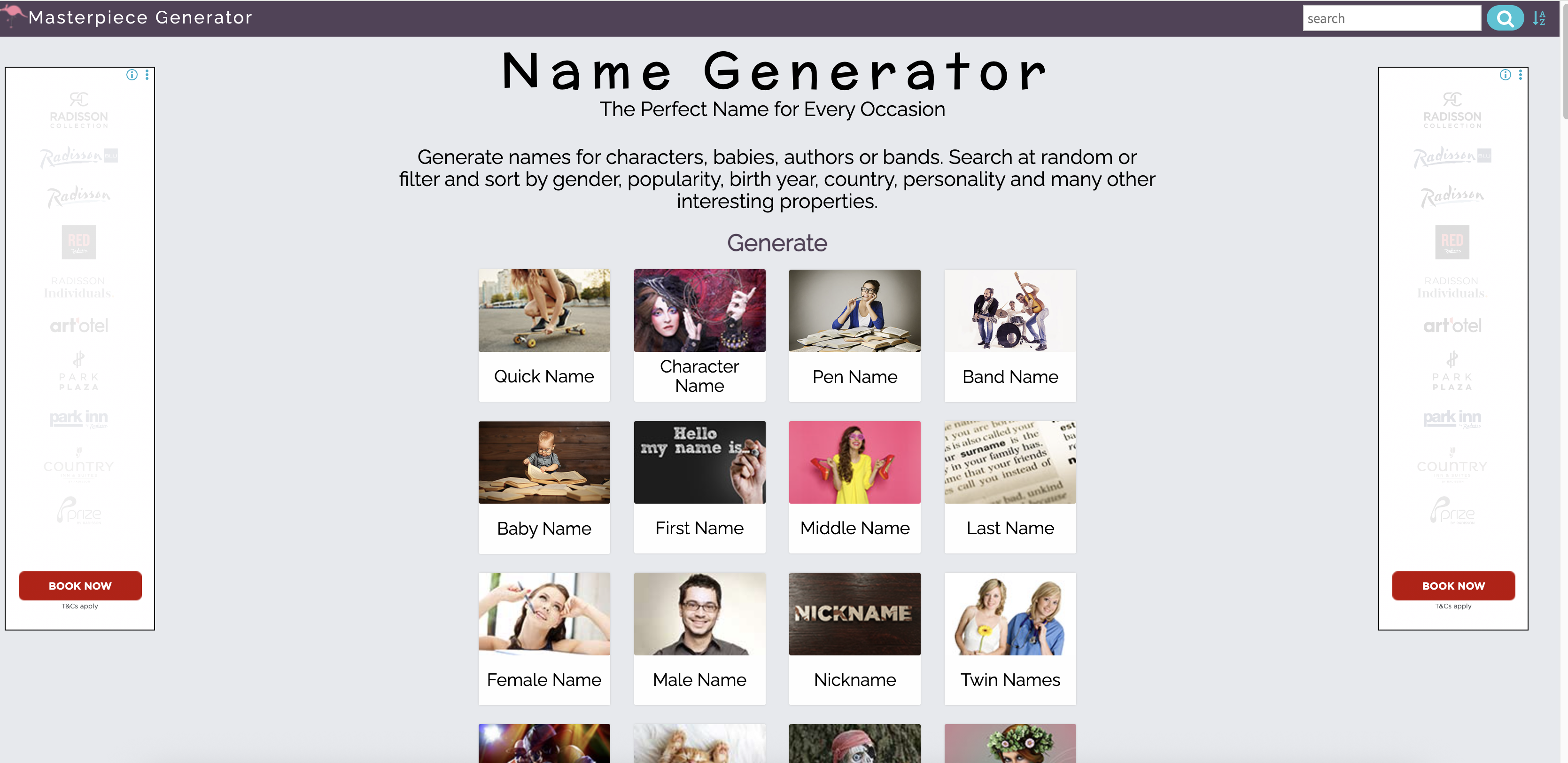 Generador de nombres de videojuegos Masterpiece AI