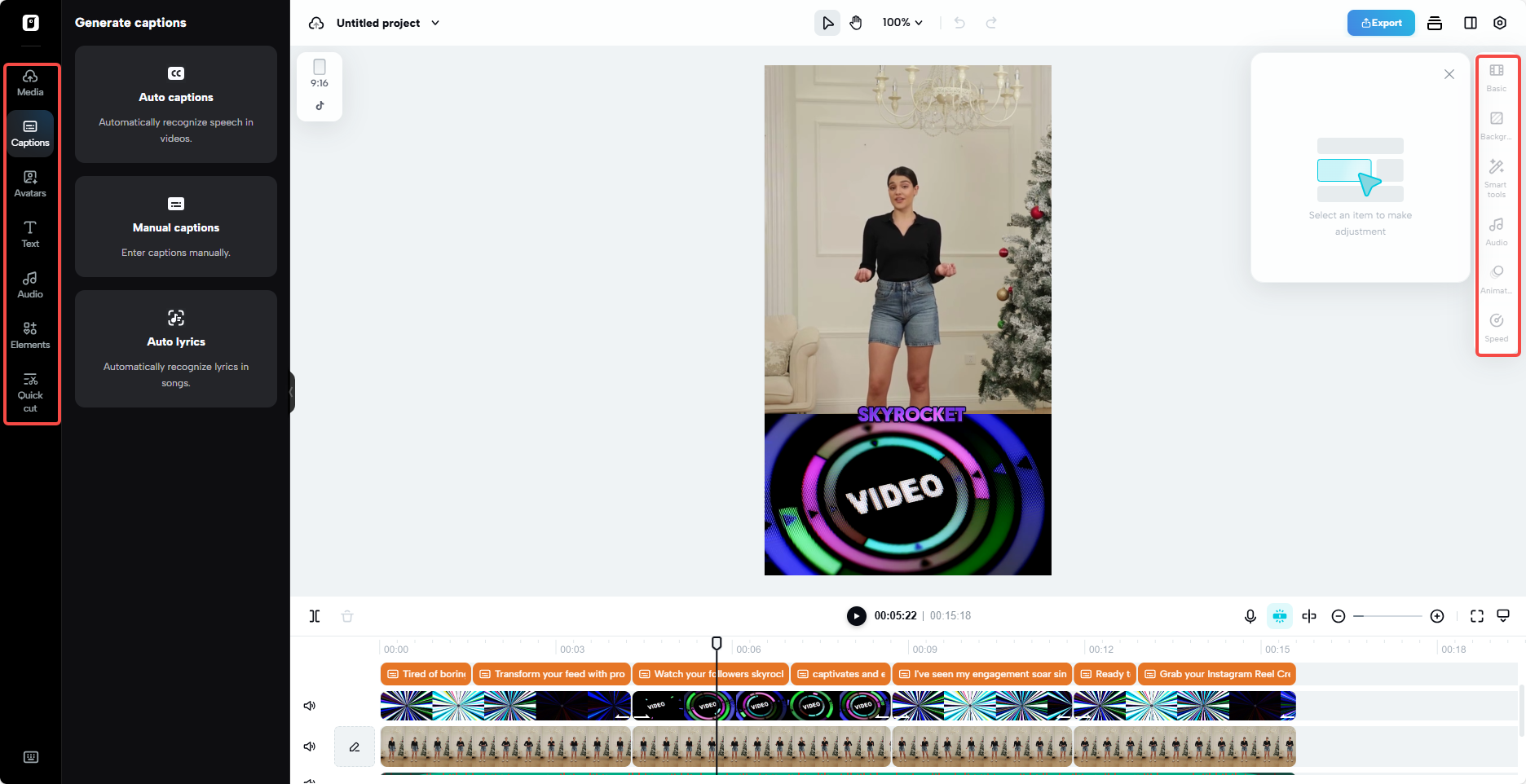 Customize and edit your video