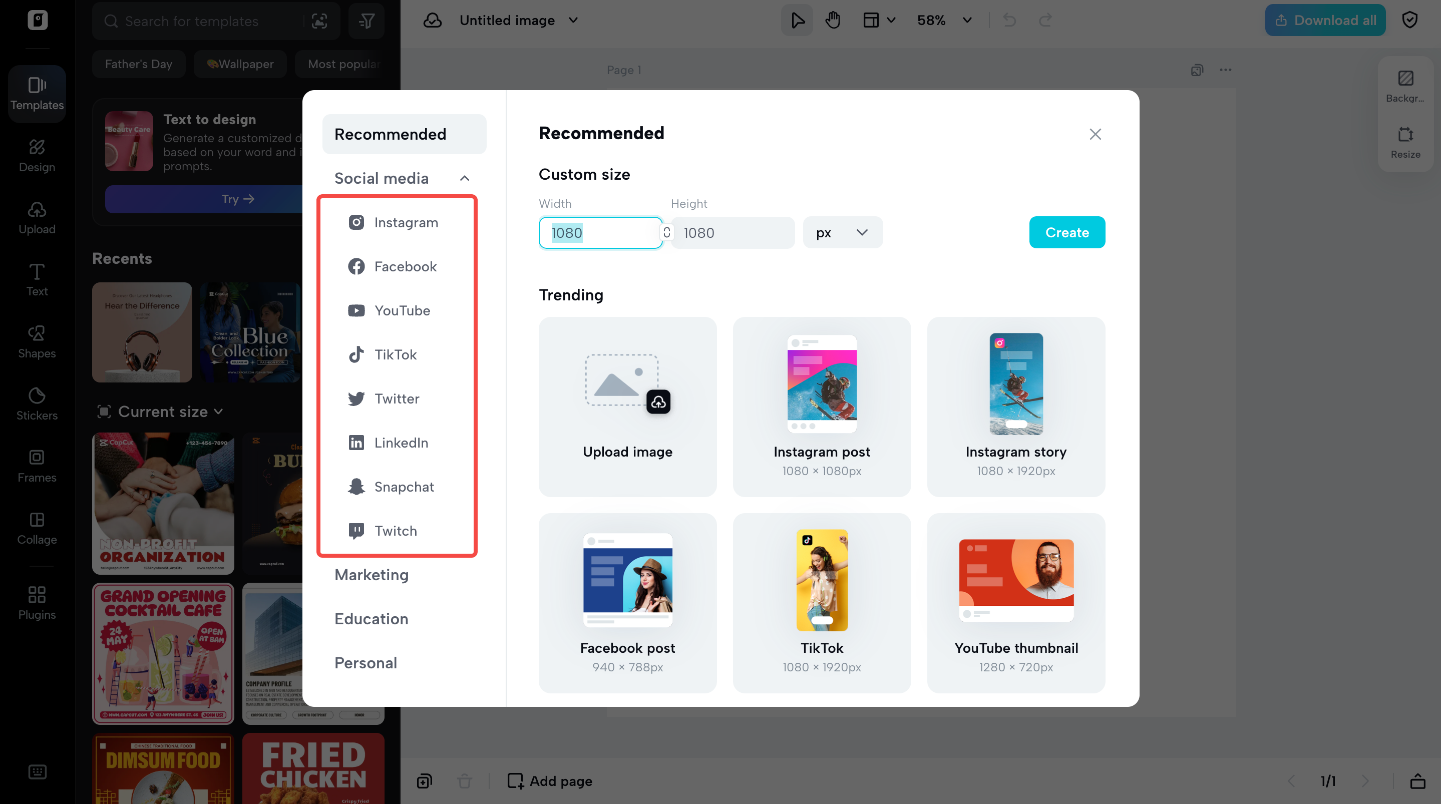 Aspect ratio flexibility for platforms