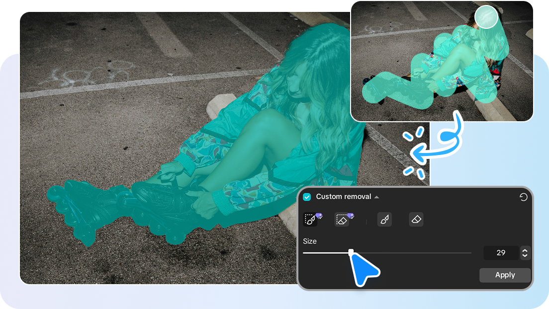 Precise custom video background removal with CapCut