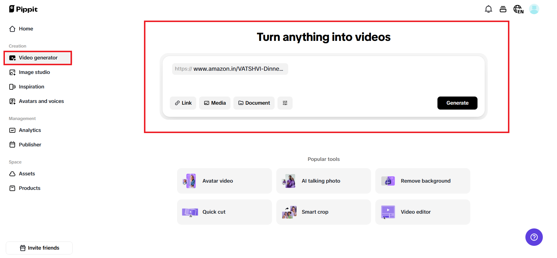 Turn anything into videos